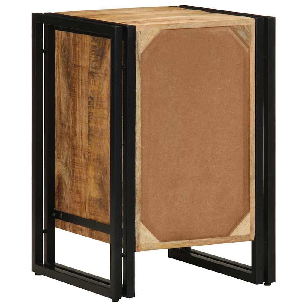 vidaXL Nachtkastje met lade Bruin 40 x 40 x 59 cm Massief Mango Hout