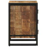 vidaXL Nachtkastje met lade Bruin 40 x 40 x 59 cm Massief Mango Hout