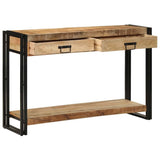 vidaXL Wandtafel Multikleur 120 x 33 x 75 cm Massief Gerecycleerd Hout