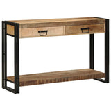 vidaXL Wandtafel Multikleur 120 x 33 x 75 cm Massief Gerecycleerd Hout