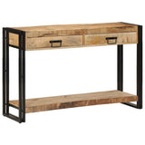 vidaXL Wandtafel Multikleur 120 x 33 x 75 cm Massief Gerecycleerd Hout