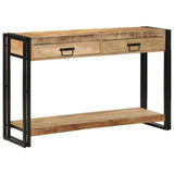 vidaXL Wandtafel Multikleur 120 x 33 x 75 cm Massief Gerecycleerd Hout