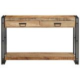 vidaXL Wandtafel Multikleur 120 x 33 x 75 cm Massief Gerecycleerd Hout