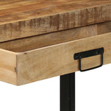 vidaXL Wandtafel Multikleur 120 x 33 x 75 cm Massief Gerecycleerd Hout