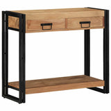 vidaXL Wandtafel Multikleur 120 x 33 x 75 cm Massief Gerecycleerd Hout
