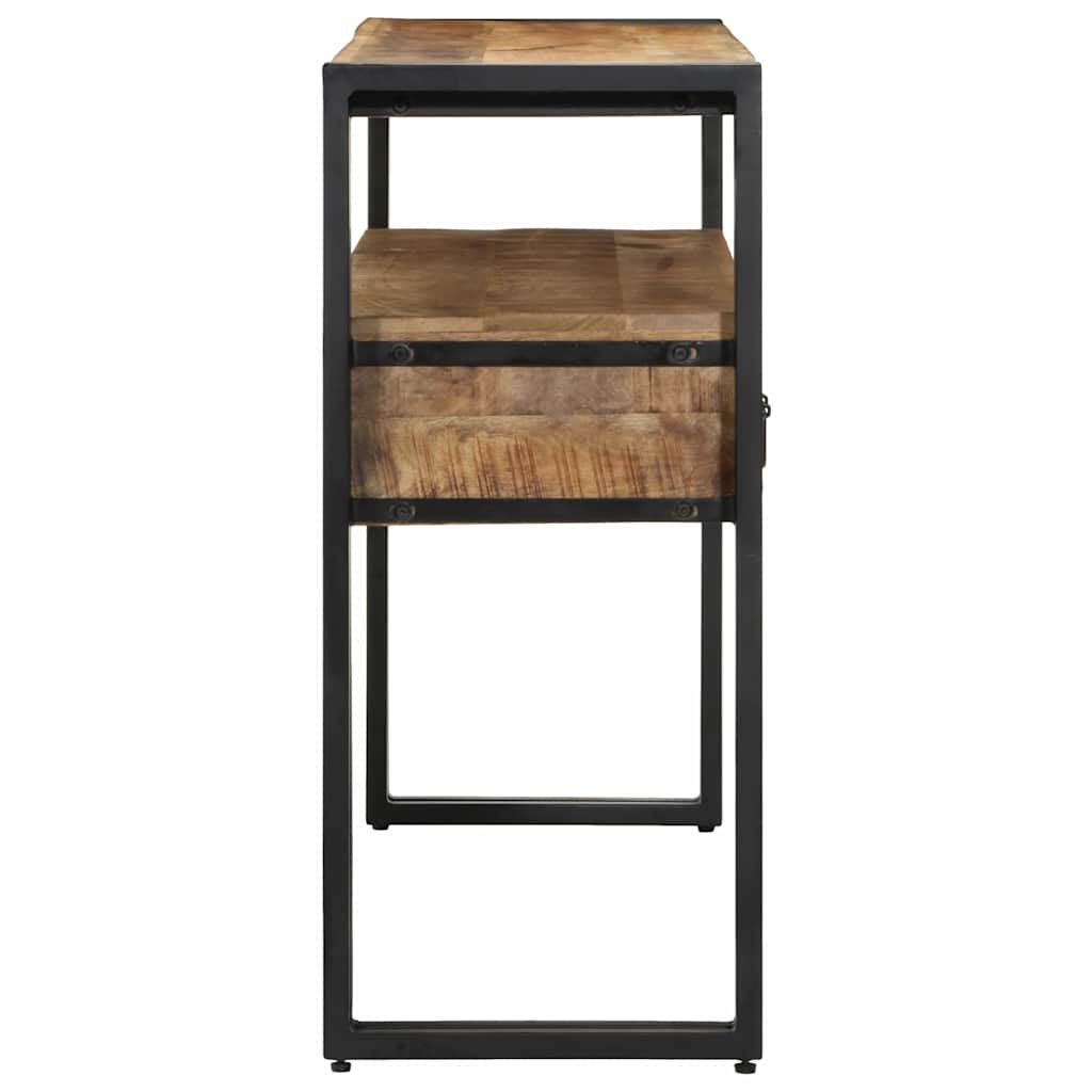 vidaXL Wandtafel met lade Bruin 120 x 33 x 75 cm Massief Mango Hout