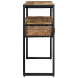 vidaXL Wandtafel met lade Bruin 120 x 33 x 75 cm Massief Mango Hout
