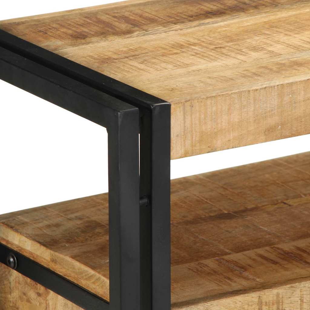 vidaXL Wandtafel met lade Bruin 120 x 33 x 75 cm Massief Mango Hout