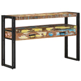 vidaXL Wandtafel met lade Bruin 120 x 33 x 75 cm Massief Mango Hout