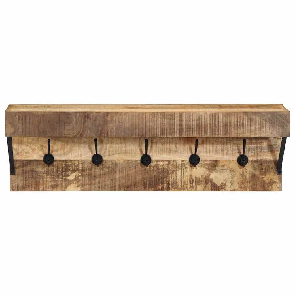 vidaXL Kapstok met plank Bruin 73 x 19 x 23 cm Massief acaciahout