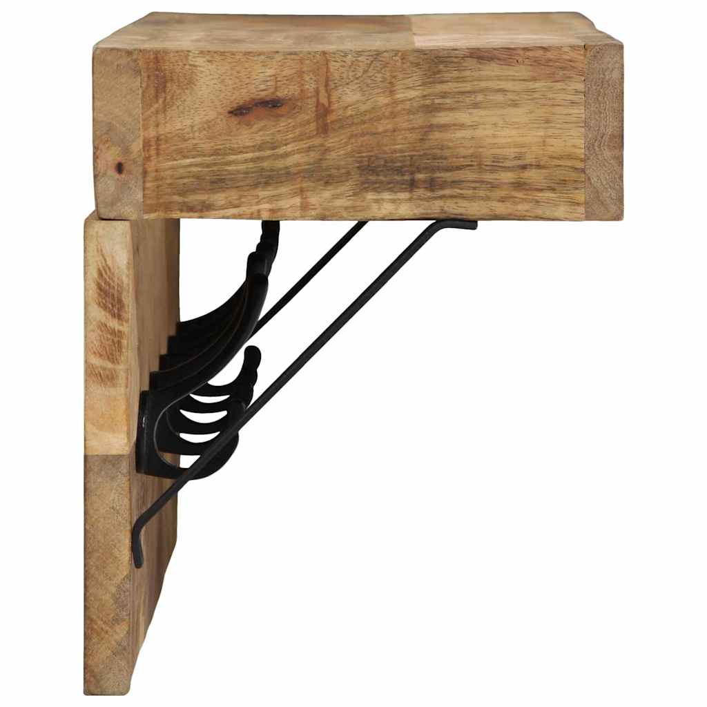 vidaXL Kapstok met plank Bruin 73 x 19 x 23 cm Massief acaciahout