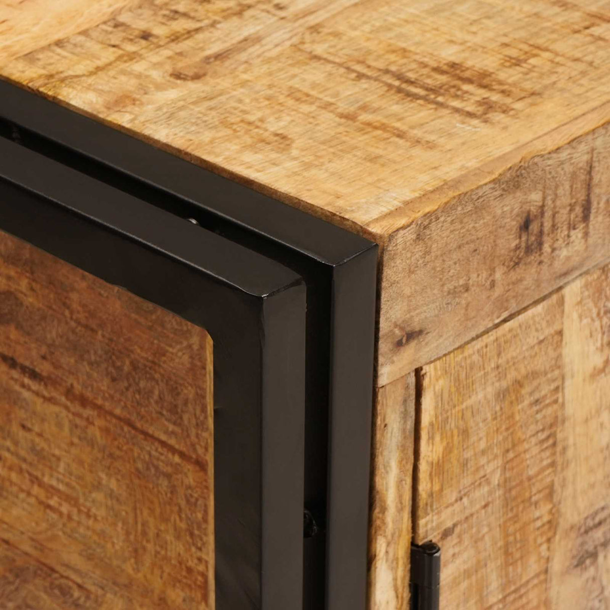 vidaXL Wastafelkast met plank Bruin 71 x 33 x 58 cm Massief Mango Hout