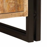vidaXL Wastafelkast met plank Bruin 71 x 33 x 58 cm Massief Mango Hout