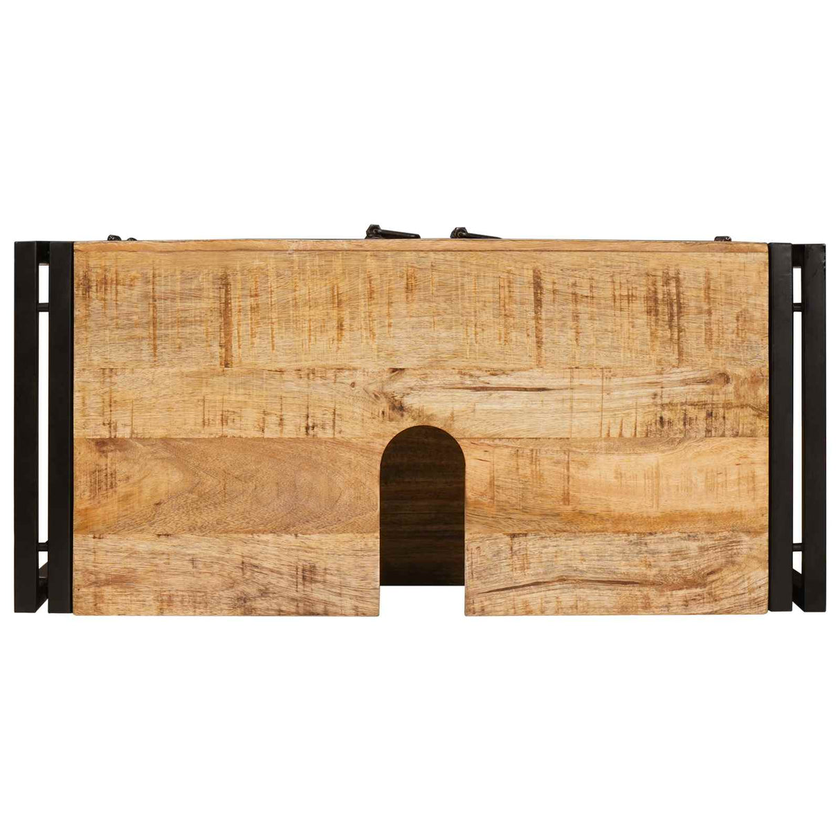 vidaXL Wastafelkast met plank Bruin 71 x 33 x 58 cm Massief Mango Hout