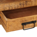 vidaXL Wastafel Kast met lade Bruin 71 x 33 x 58 cm Massief Mango Hout