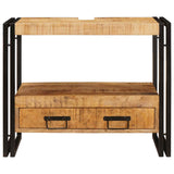 vidaXL Wastafel Kast met lade Bruin 71 x 33 x 58 cm Massief Mango Hout