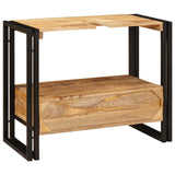 vidaXL Wastafel Kast met lade Bruin 71 x 33 x 58 cm Massief Mango Hout