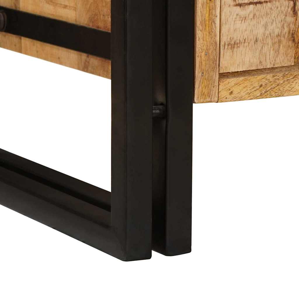 vidaXL Wastafelkast met plank Bruin 71 x 33 x 58 cm Massief Mango Hout