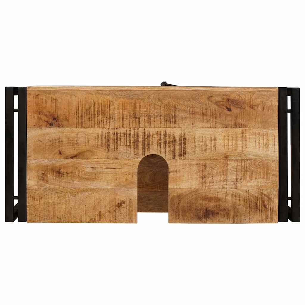 vidaXL Wastafelkast met plank Bruin 71 x 33 x 58 cm Massief Mango Hout