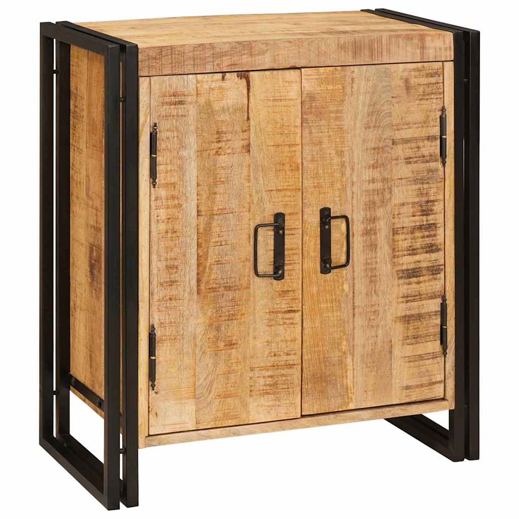 vidaXL Nachtkastje Bruin 66 x 35 x 76 cm Massief ruw mango hout