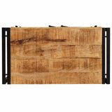 vidaXL Nachtkastje Bruin 66 x 35 x 76 cm Massief ruw mango hout