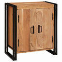 vidaXL Nachtkastje Bruin 66 x 35 x 76 cm Massief ruw mango hout