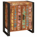 vidaXL Nachtkastje Bruin 66 x 35 x 76 cm Massief ruw mango hout