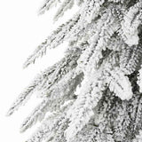 vidaXL Kunstkerstboom Wit 76 x 76 x 180 cm Polyethyleen en Metaal