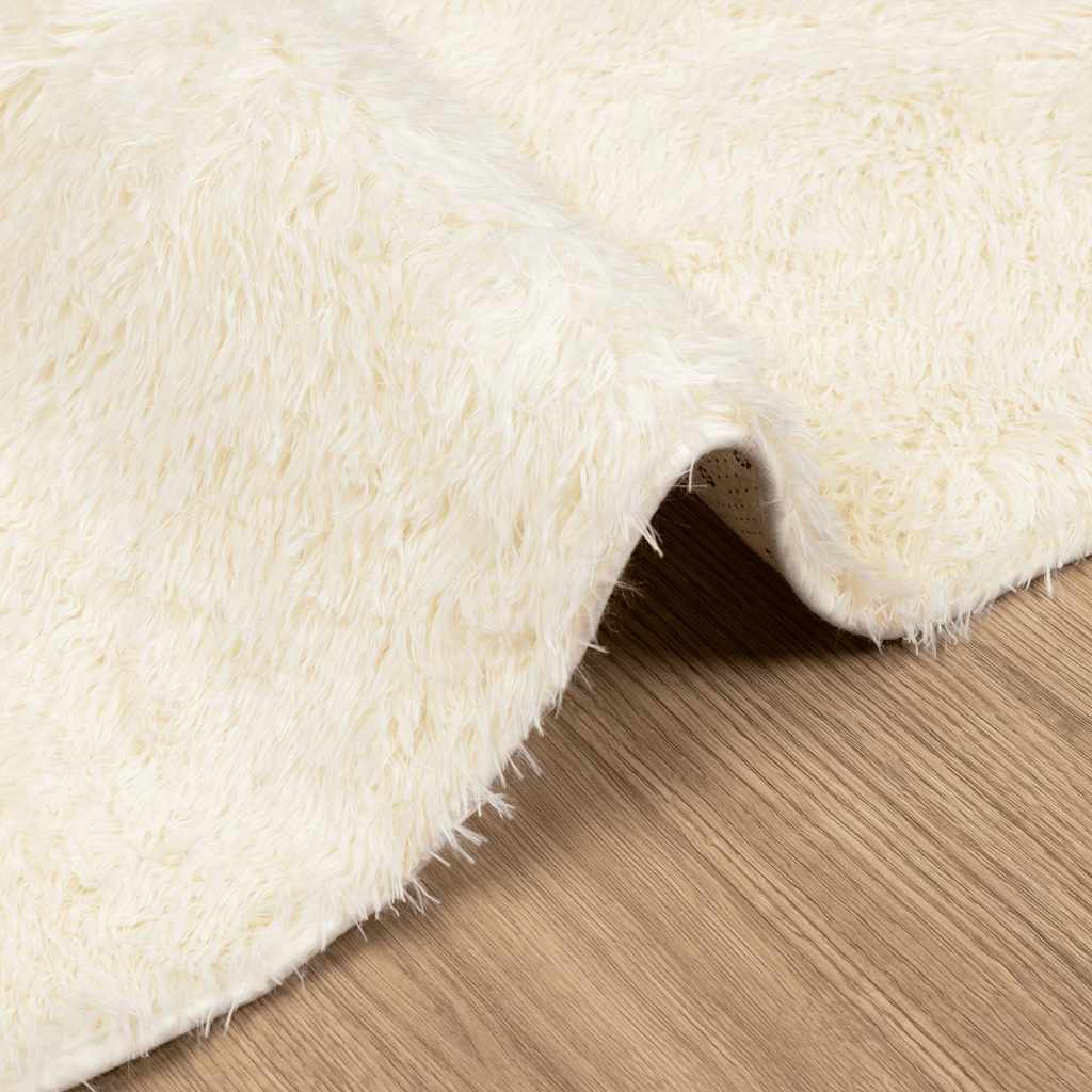 vidaXL Hoogpolig vloerkleed NAVARRA 60x100 cm polyester beige