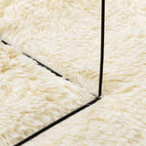 vidaXL Hoogpolig vloerkleed NAVARRA 60x100 cm polyester beige