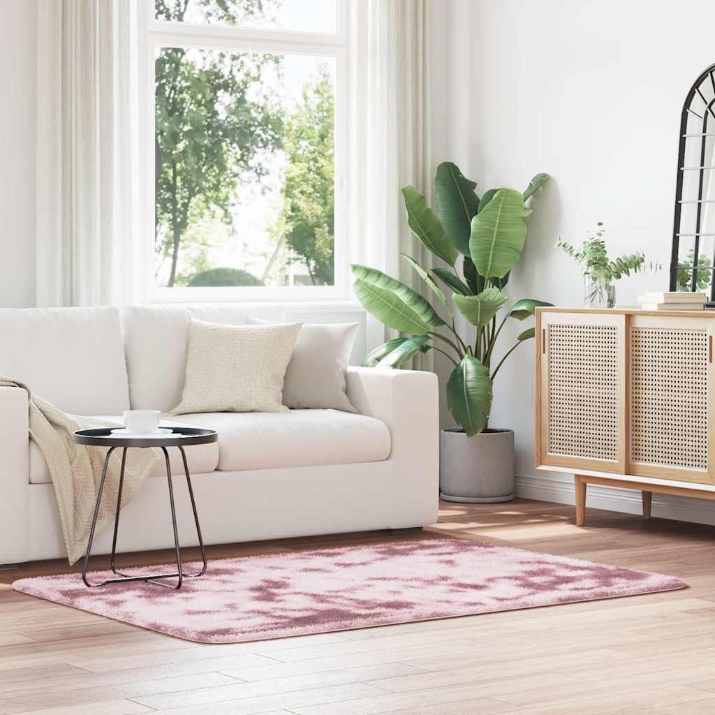vidaXL Hoogpolig vloerkleed NAVARRA 60x100 cm polyester beige