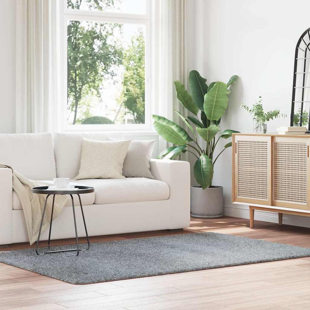 vidaXL Hoogpolig vloerkleed NAVARRA 60x100 cm polyester beige