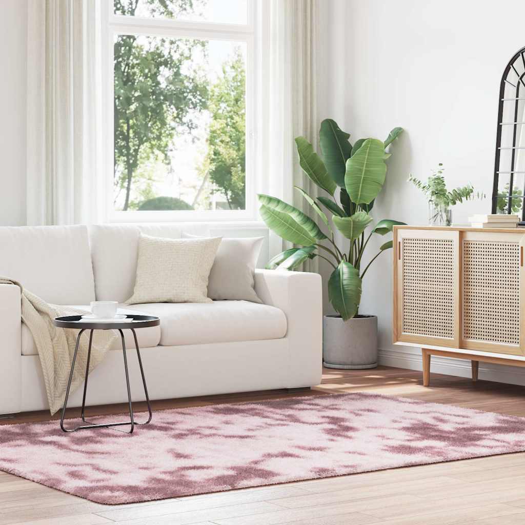 vidaXL Hoogpolig vloerkleed NAVARRA 60x100 cm polyester beige