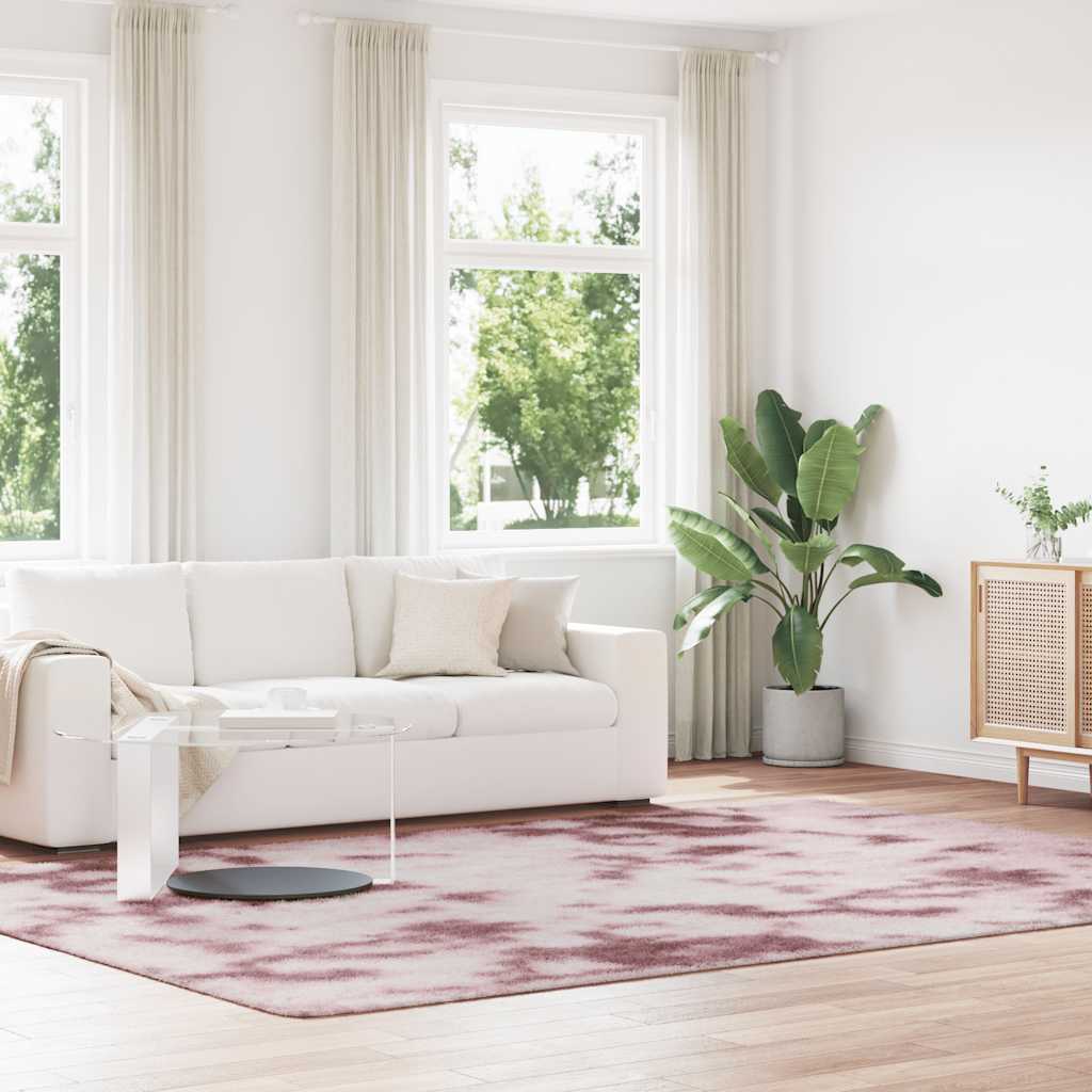 vidaXL Hoogpolig vloerkleed NAVARRA 60x100 cm polyester beige