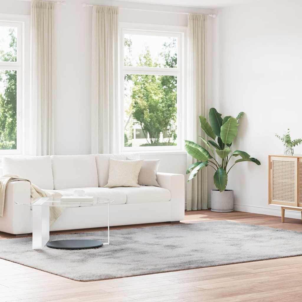 vidaXL Hoogpolig vloerkleed NAVARRA 60x100 cm polyester beige