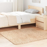 vidaXL Hoogpolig vloerkleed NAVARRA 60x100 cm polyester beige