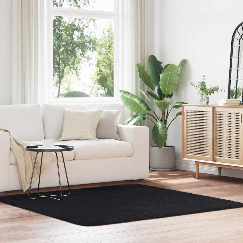 vidaXL Hoogpolig vloerkleed NAVARRA 60x100 cm polyester beige
