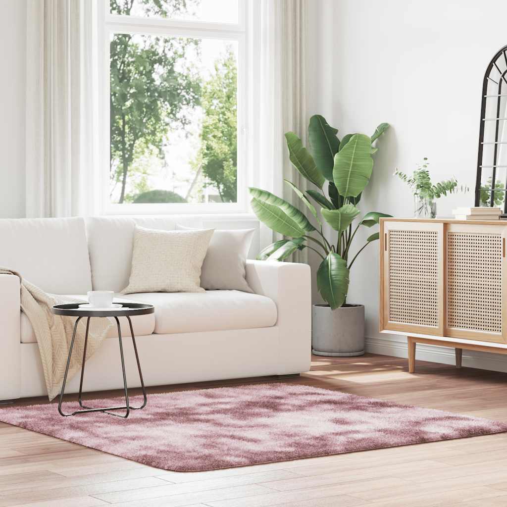 vidaXL Hoogpolig vloerkleed NAVARRA 60x100 cm polyester beige