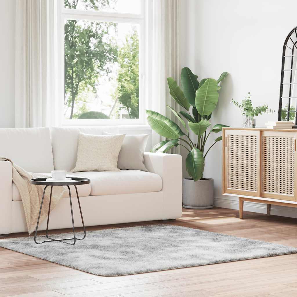 vidaXL Hoogpolig vloerkleed NAVARRA 60x100 cm polyester beige