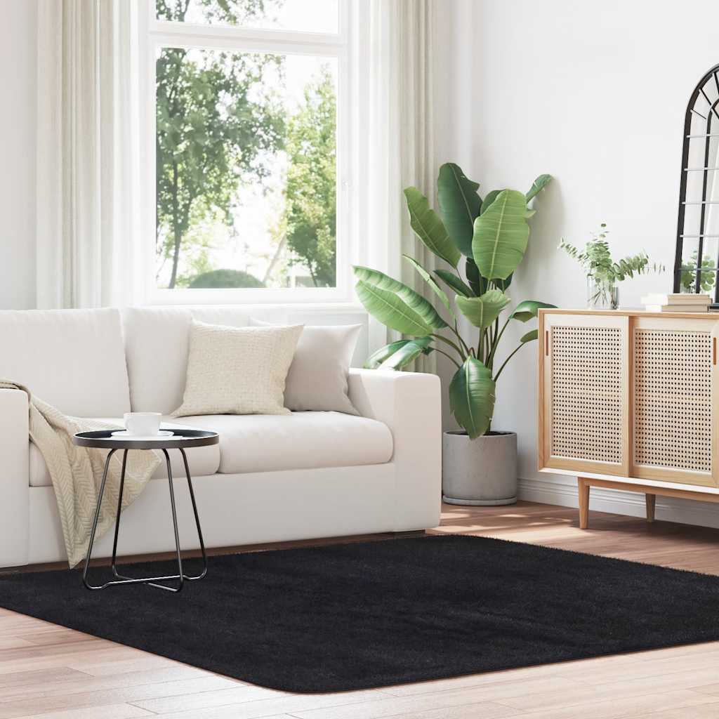 vidaXL Hoogpolig vloerkleed NAVARRA 60x100 cm polyester beige