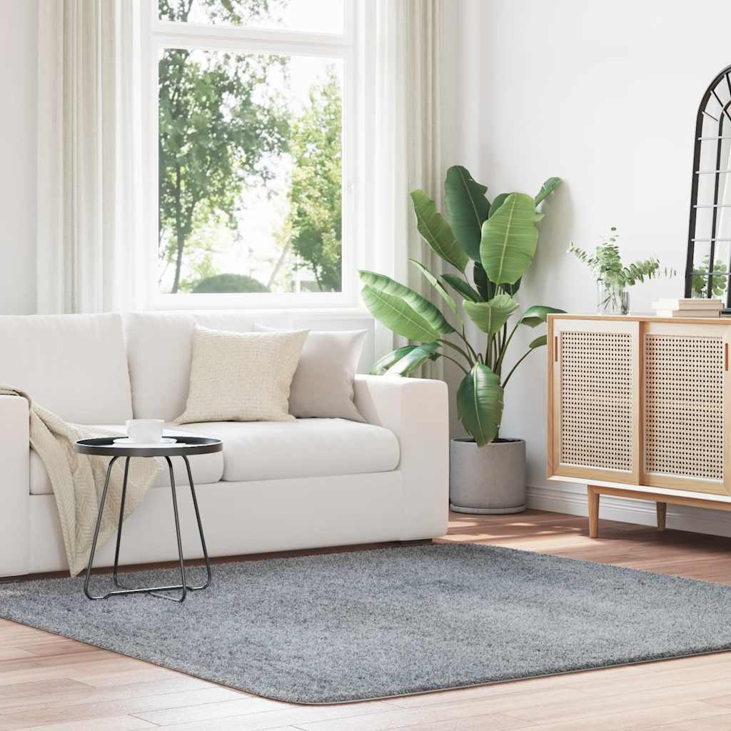 vidaXL Hoogpolig vloerkleed NAVARRA 60x100 cm polyester beige