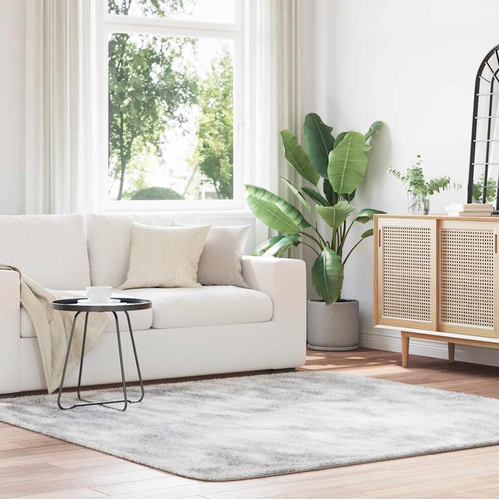 vidaXL Hoogpolig vloerkleed NAVARRA 60x100 cm polyester beige