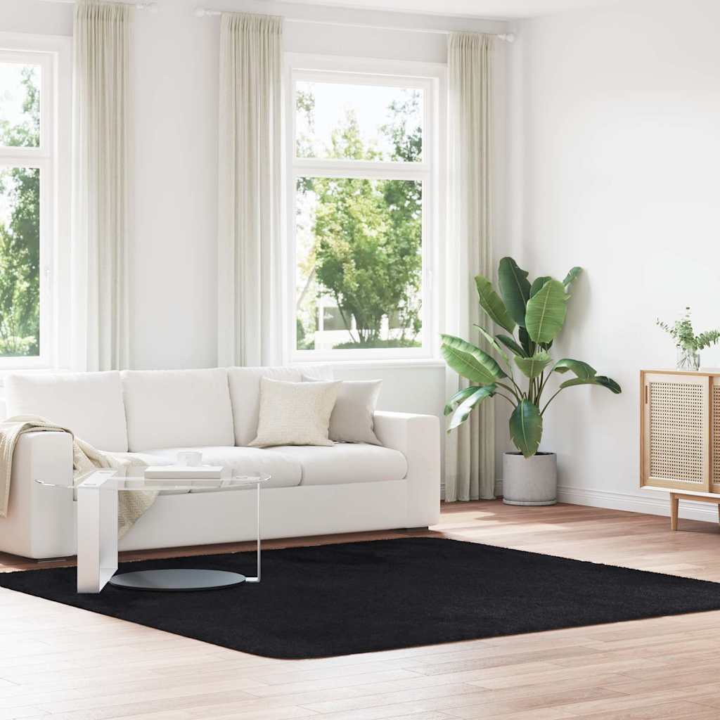 vidaXL Hoogpolig vloerkleed NAVARRA 60x100 cm polyester beige