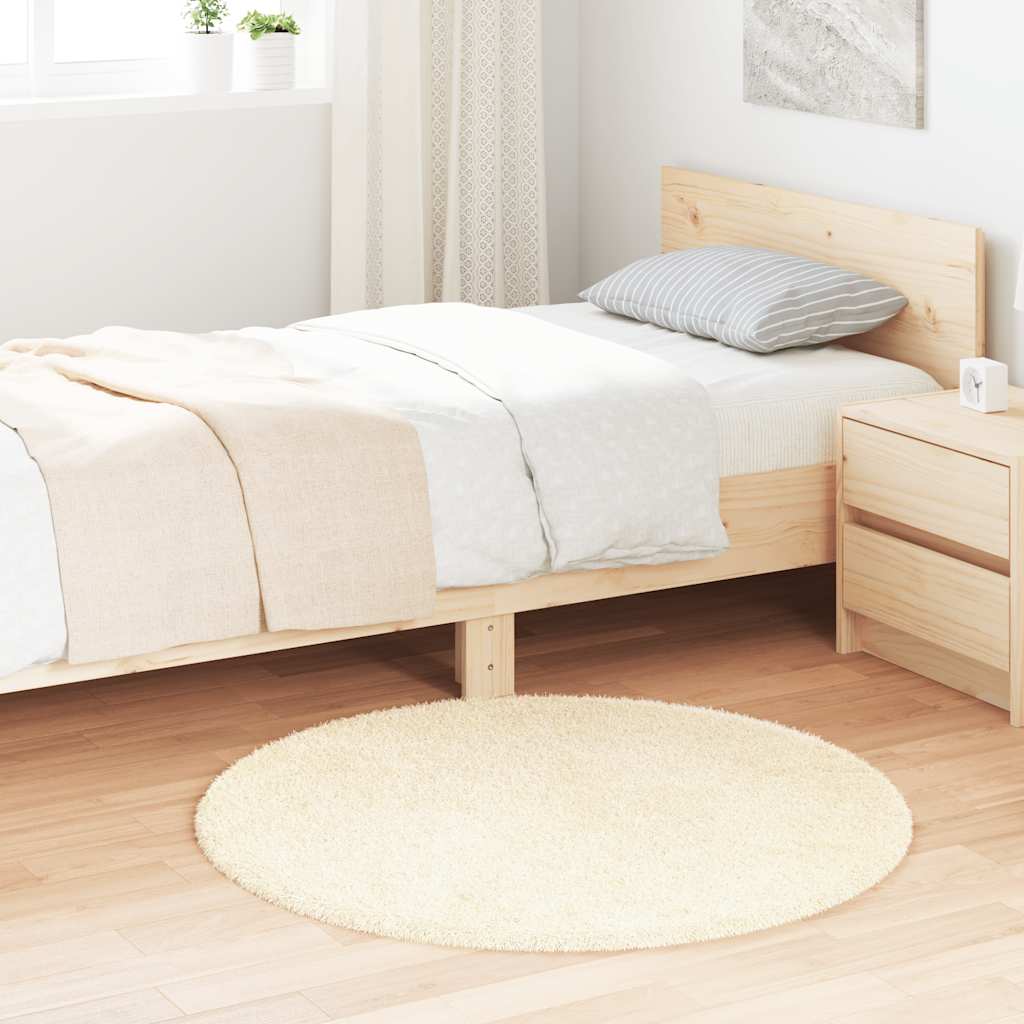 vidaXL Hoogpolig vloerkleed NAVARRA 60x100 cm polyester beige