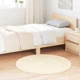 vidaXL Hoogpolig vloerkleed NAVARRA 60x100 cm polyester beige