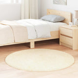 vidaXL Hoogpolig vloerkleed NAVARRA 60x100 cm polyester beige