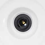 vidaXL Hanglamp in hoogte verstelbaar E27 Ø31 cm metaal glanzend zwart