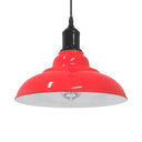 vidaXL Hanglamp in hoogte verstelbaar E27 Ø31 cm metaal glanzend zwart