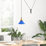 vidaXL Hanglamp in hoogte verstelbaar E27 Ø22 cm metaal glanzend zwart