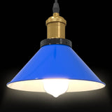 vidaXL Hanglamp in hoogte verstelbaar E27 Ø22 cm metaal glanzend zwart